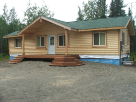 Front of Cabin under Construction